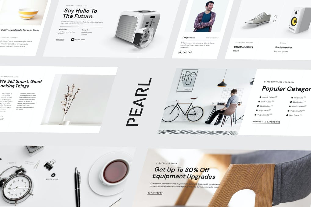 Free Pearl Modern & Simple WooCommerce Store Template Kit Download