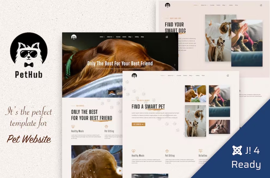 Free PetHub Pet Care & Veterinary Joomla 4 Template Download