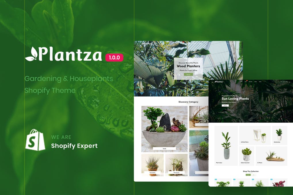 Free Plantza Gardening Houseplants Shopify Theme Download