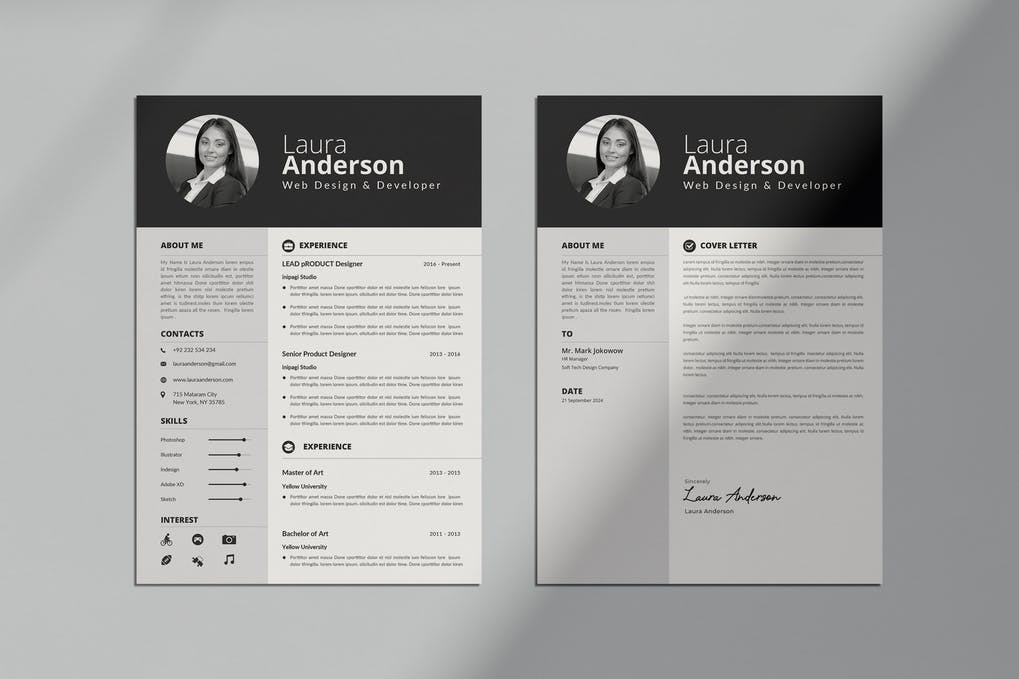 Professional Resume & Letter Template Vol.05