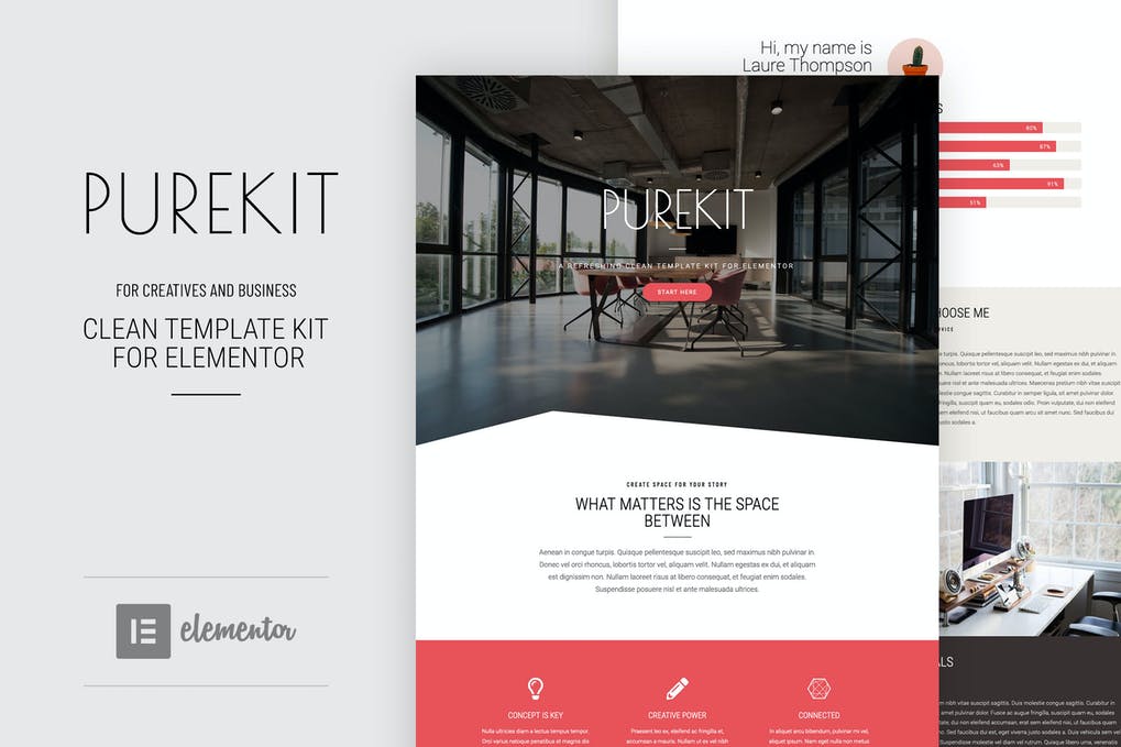 Free Purekit Creatives & Business Elementor Template Kit Download