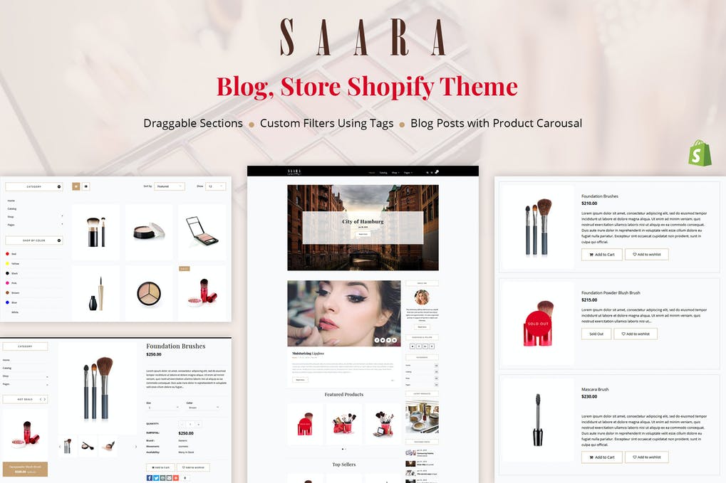 Free Saara Blog Store Shopify Theme Download