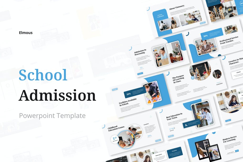 Free School Admission Powerpoint Presentation Template Download