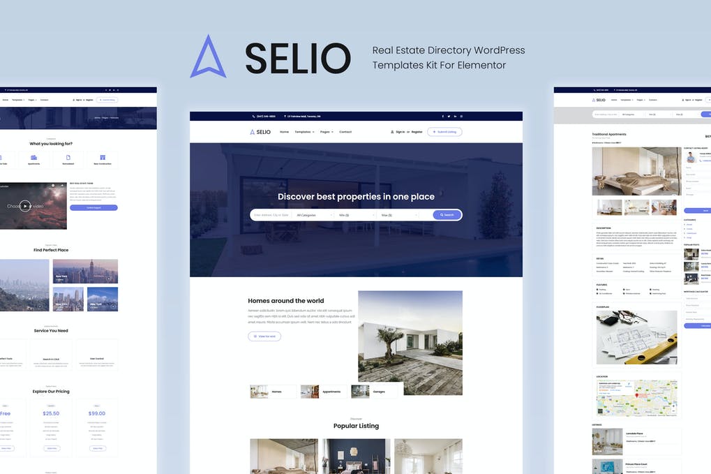 Free Selio Real Estate Directory Template Kit Download