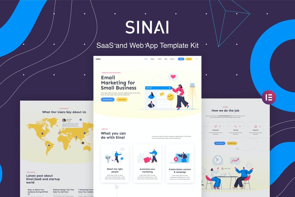 Free Sinai SaaS and Web App Template Kit Download