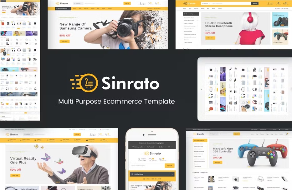 Sinrato Mega Shop OpenCart Theme