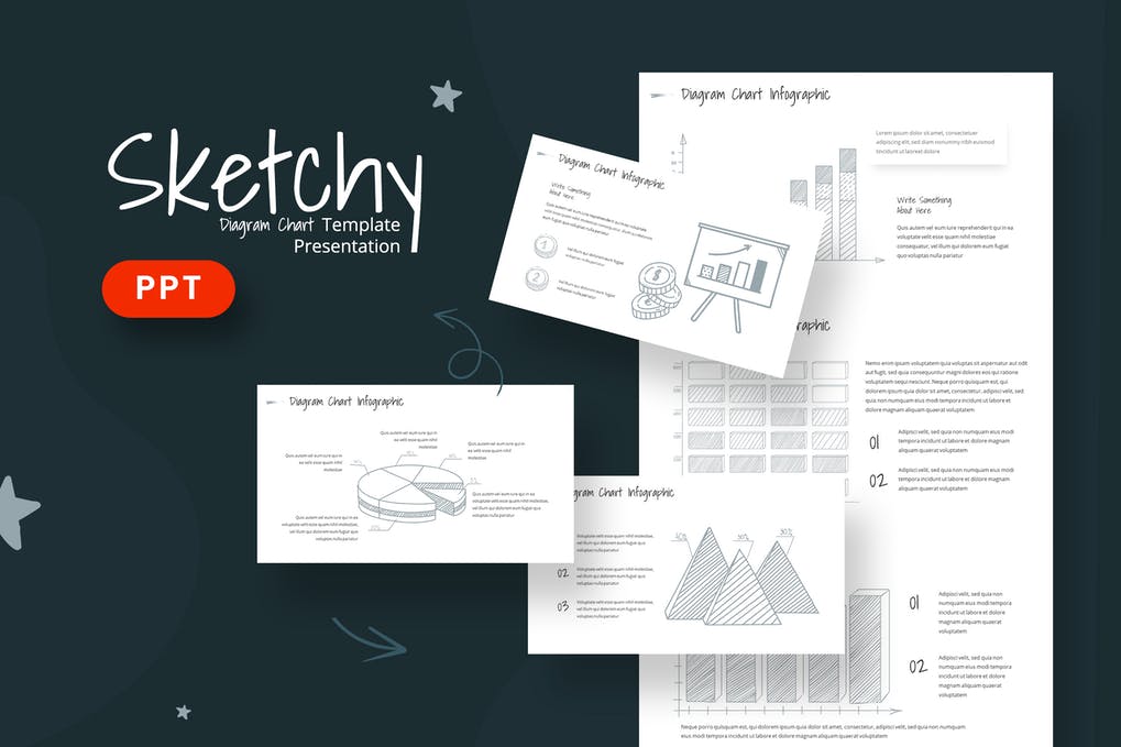 Free Sketchy Infographic Powerpoint Presentation Template Download