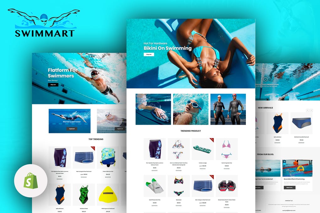 Free Swimmart Swimwear Bikini Fashion Shopify Theme Download