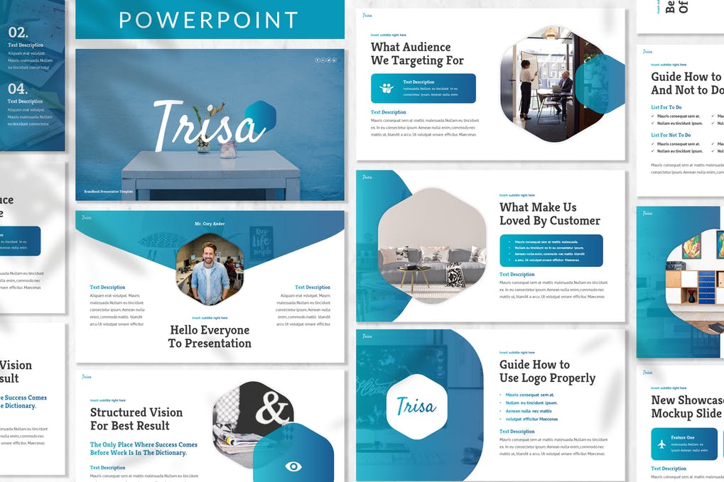 Free Trisa Business Powerpoint Template Download