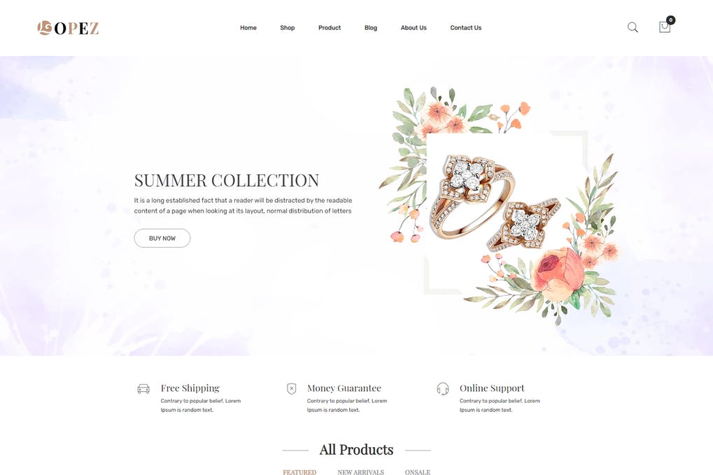 Free Lopez Jewelry Shopify Theme Download