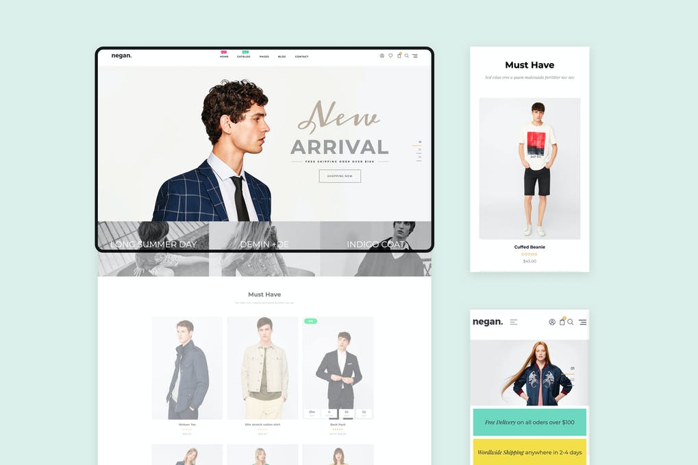 Free Negan Clean Minimal Shopify Theme Download