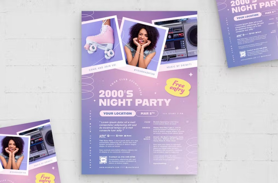 Free Night Party Flyer Template Download