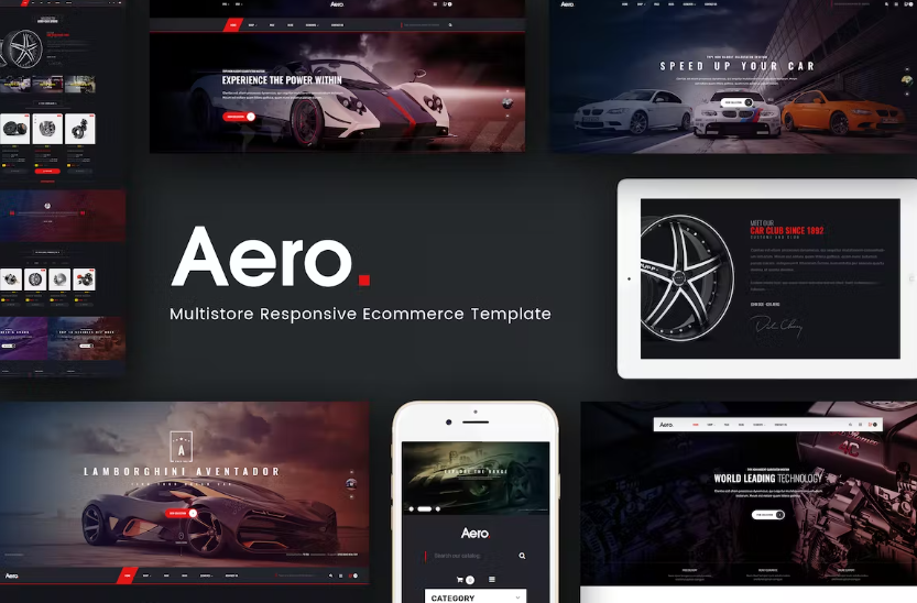 Free Aero Car Accessories Responsive Magento Theme Download