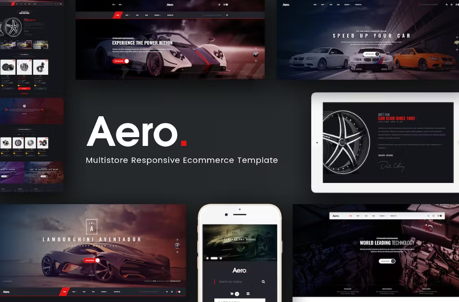 Free Aero Car Accessories Responsive Prestashop 1.7 Theme