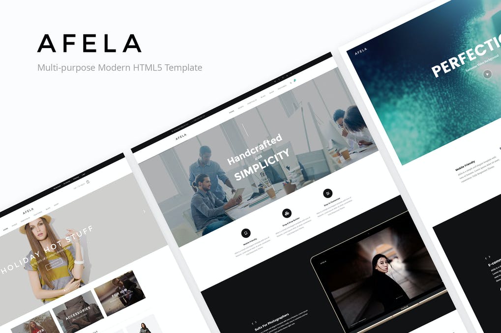 Free Afela Flexible MultiPurpose HTML5 Template Download