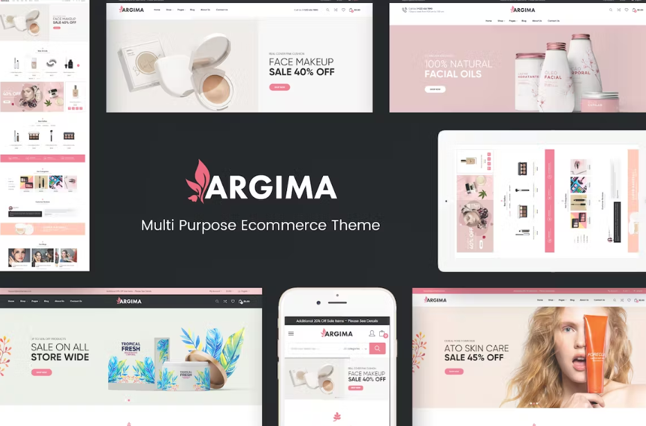 Free Argima Cosmetics Resposive Prestashop Theme