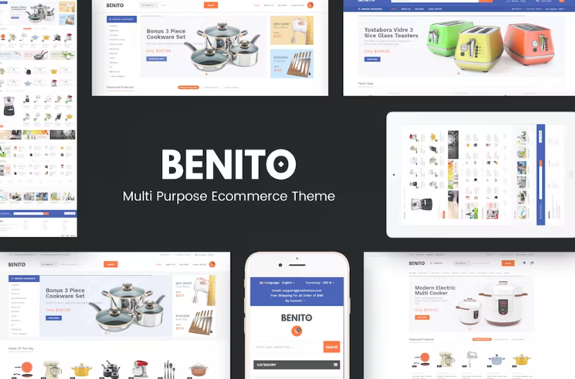 Free Benito Mega Store Responsive Prestashop Theme