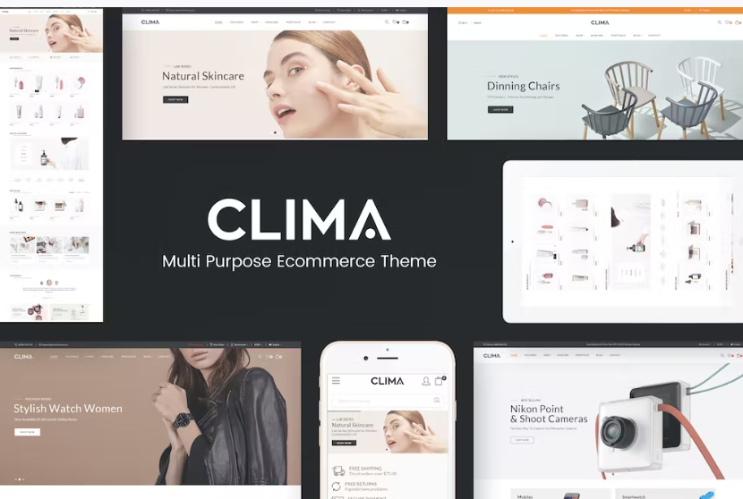 Free Clima Multipurpose Prestashop Responsive Theme Download