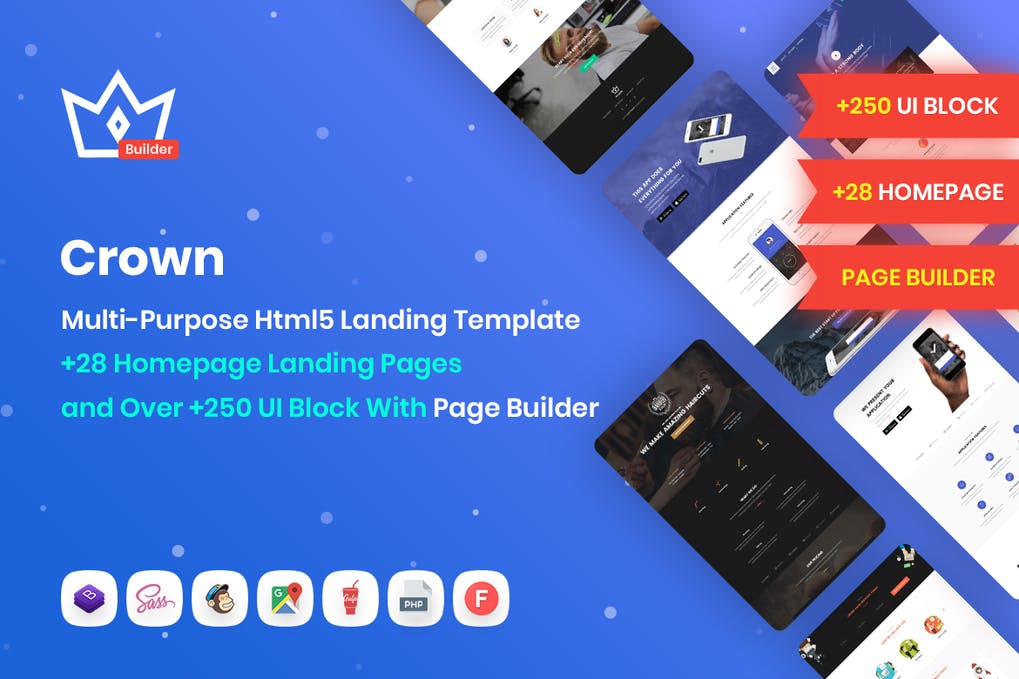 Free Crown MultiPurpose Html5 Landing Template Download