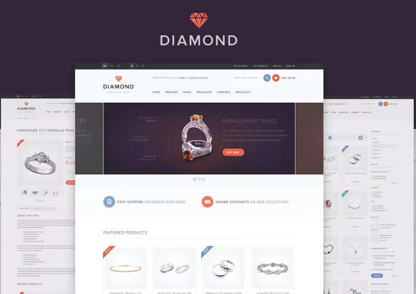 Free Diamond Responsive Magento Theme Download