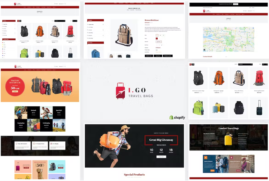 Free Igo Travel Bags Shopify Theme Download