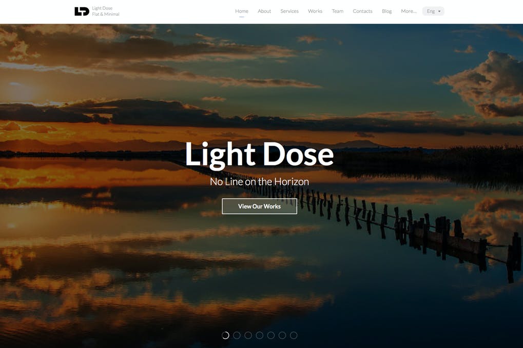 Free LightDose Flat Minimal Responsive HTML Template Download