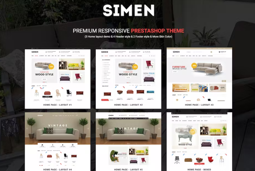 Free SNS Simen Responsive Prestashop Theme Download