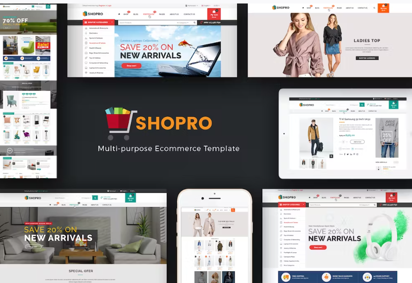 Free Shopro Mega Store Responsive Prestashop Theme Download