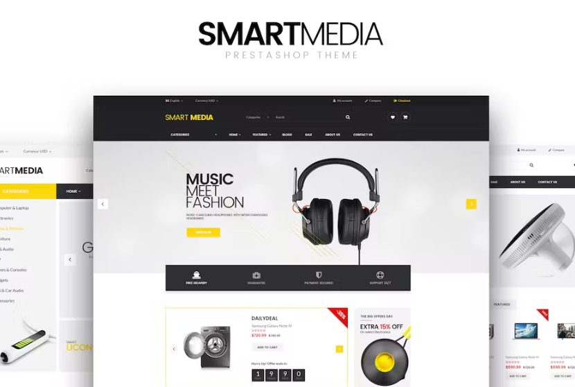 Free Smart media Responsive Prestashop Theme Download