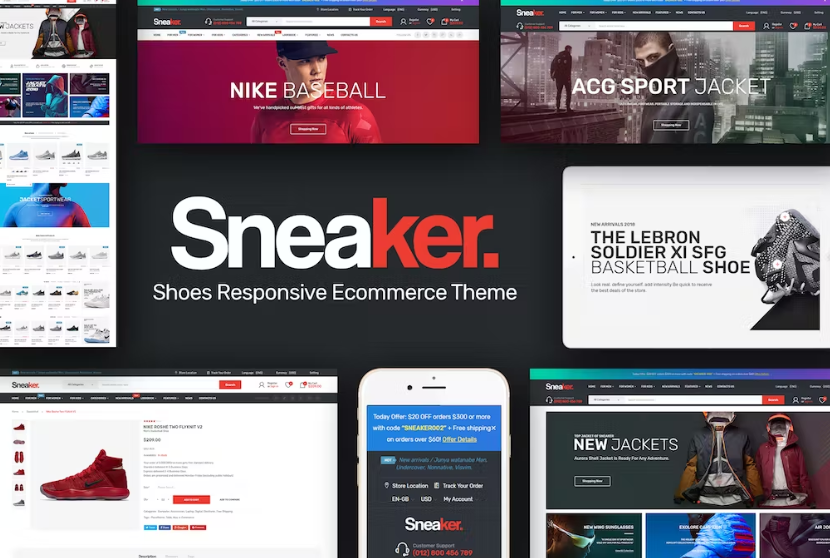 Free Sneaker Shoes Responsive PrestaShop Theme Download