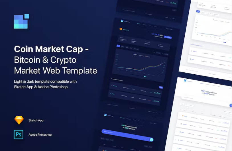 Free Coin Market Cap Bitcoin & Crypto Market Template Download