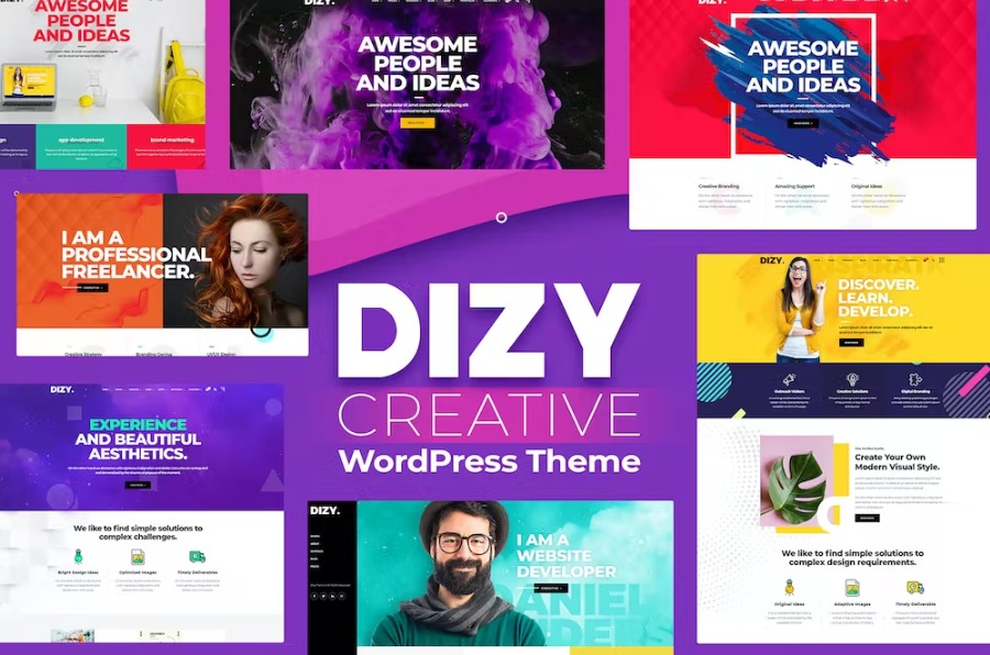 Free Dizy Creative Portfolio WordPress Theme Download