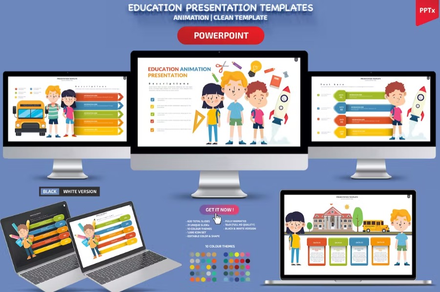  Free Education Powerpoint Template Download