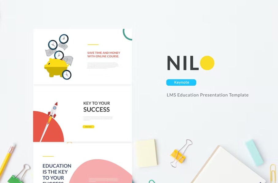 Free Nilo LMS Education Keynote Template Download