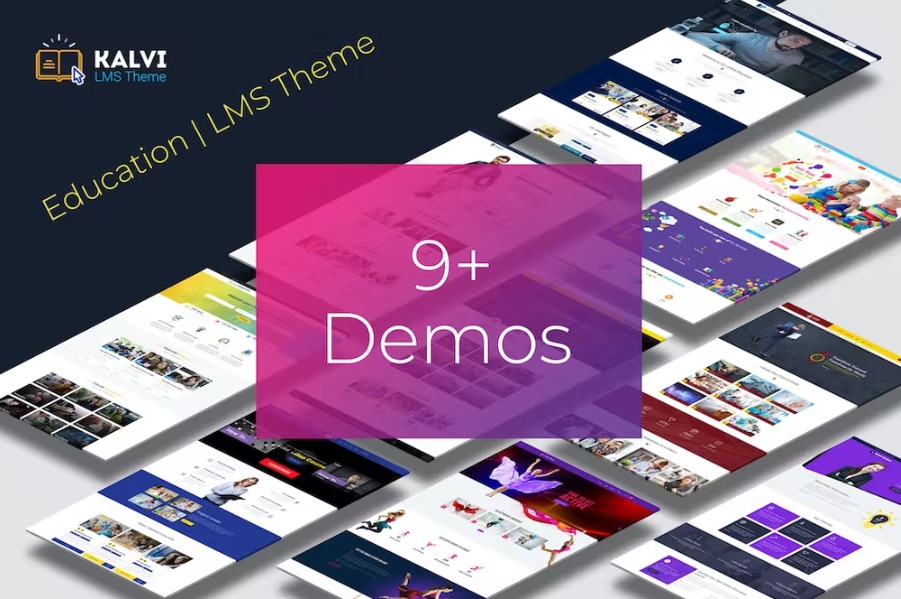  Free Kalvi LMS Education WordPress Theme Download