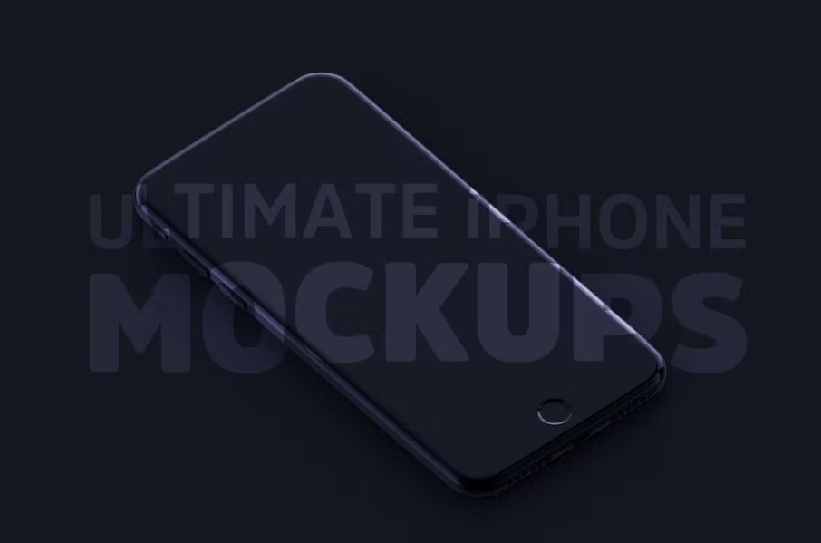 Free Ultimate B&W iPhone Mockups PSD Template Download