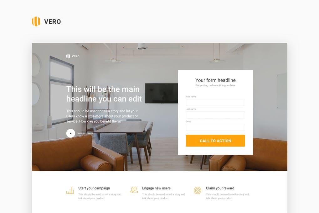 Free Vero Marketing Landing Page Html Template Download