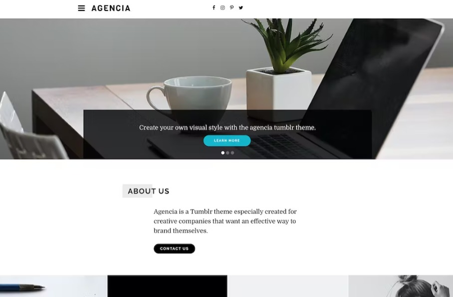 Free Agencia Tumblr Theme Download