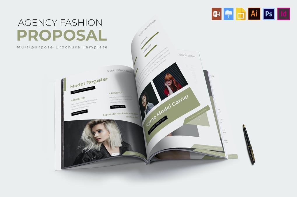 Free Agency Fashion Brochure Template Download