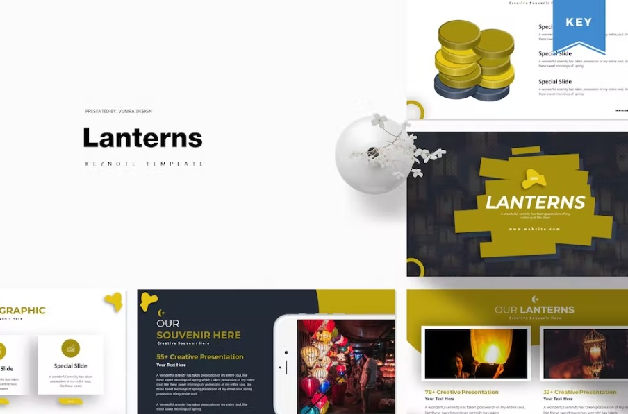 Free Lanterns Keynote Template Download