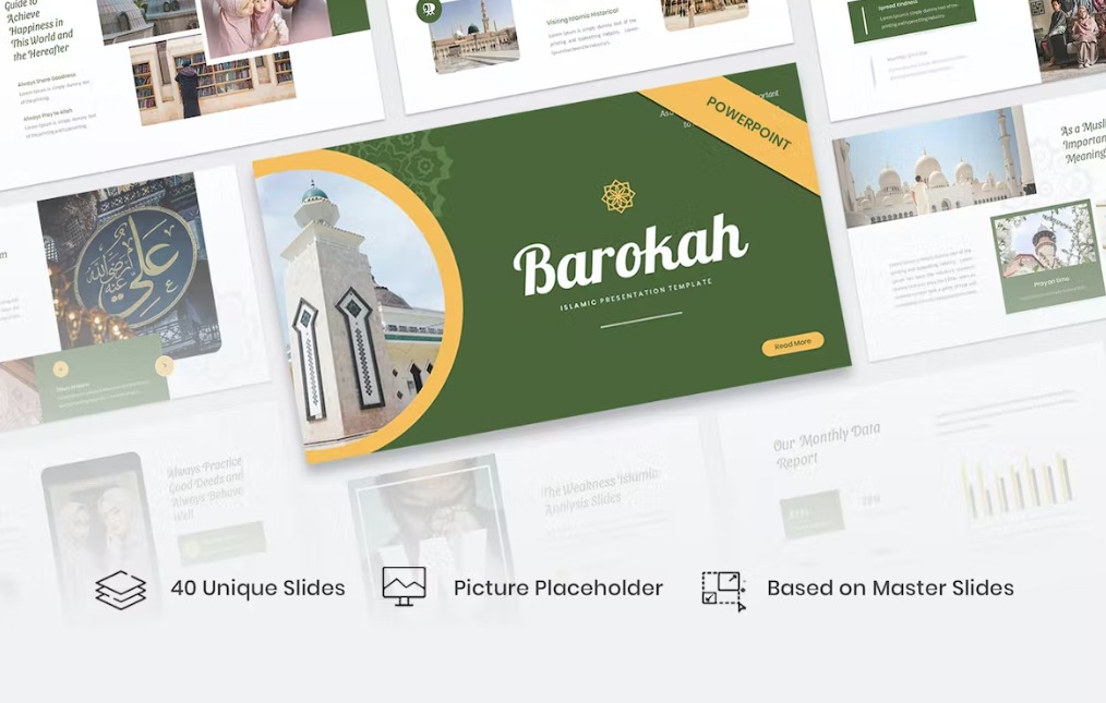 Free Barokah Islamic PowerPoint Template Download