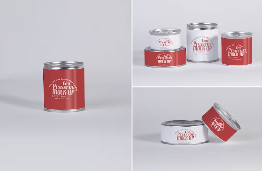 Free Can Preserve Mock Up Template Download