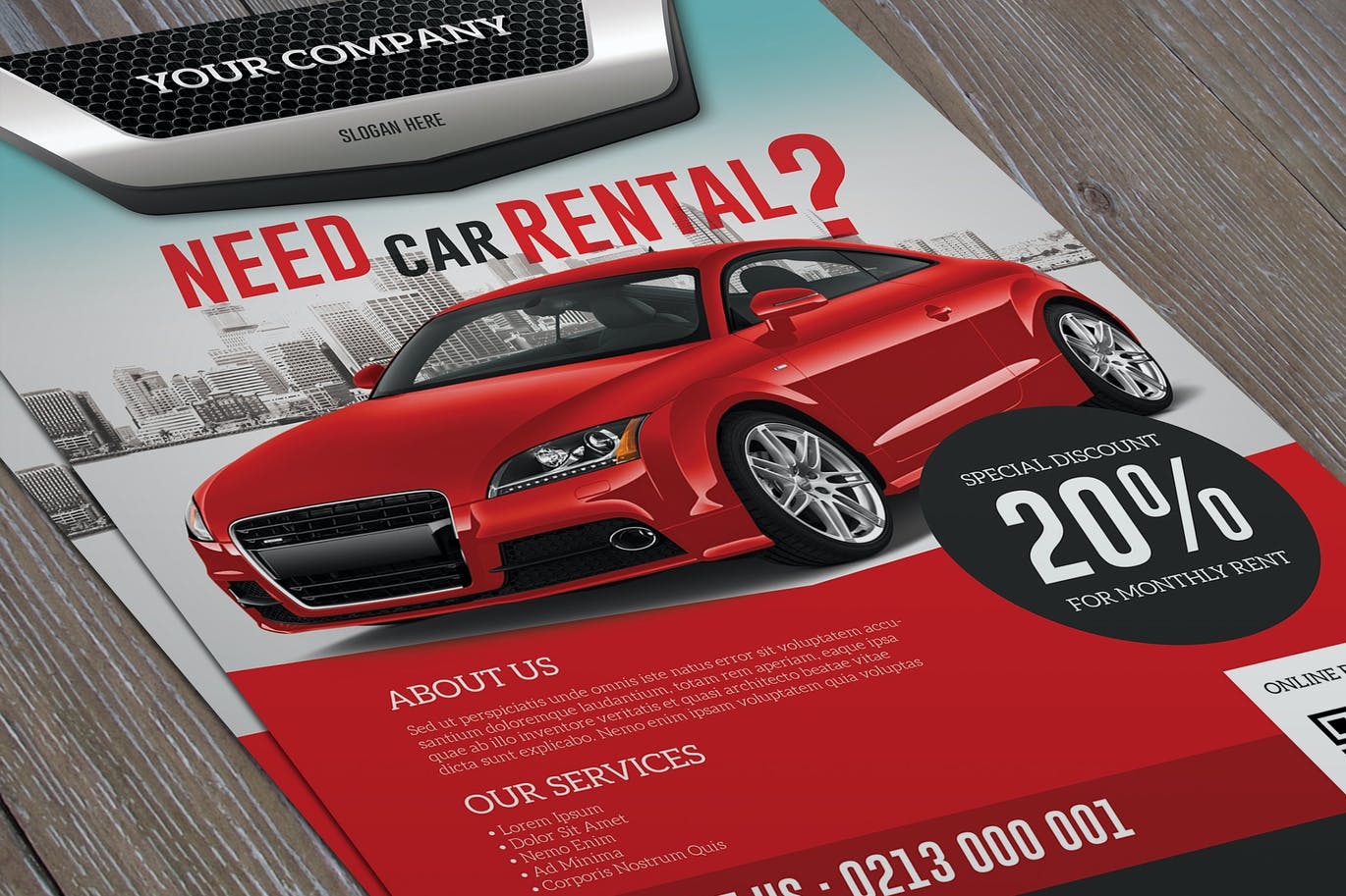 Free Car Rental Flyer Template Download