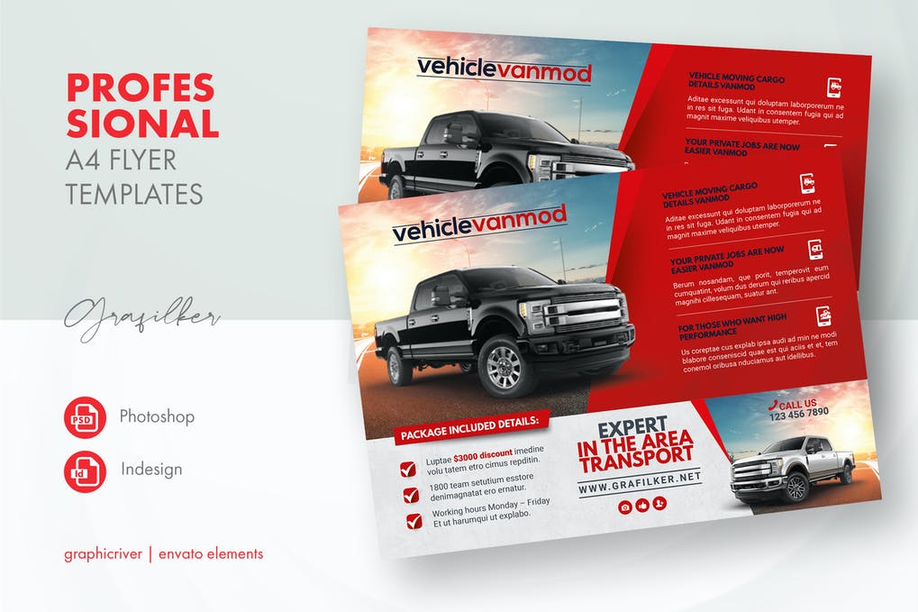 Free Commercial Vehicle Flyer Templates Download