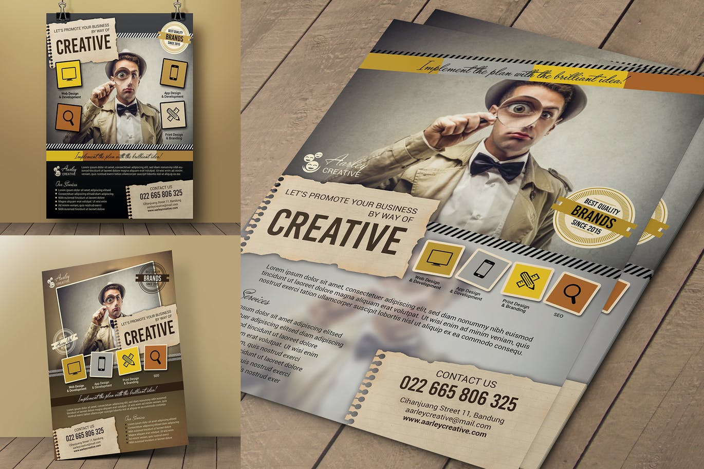 Free Creative Design Agency Flyers Template Download