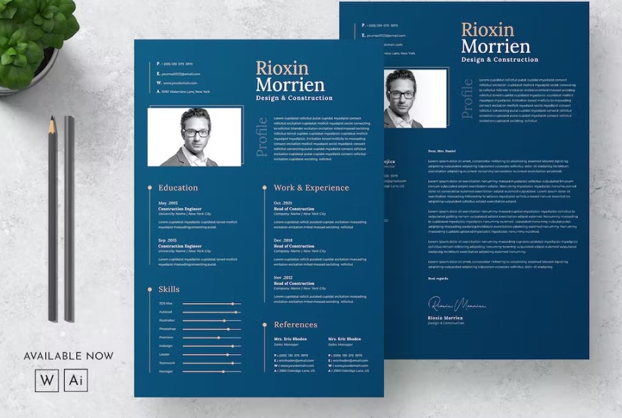 Free CV Resume And Letter Template Download