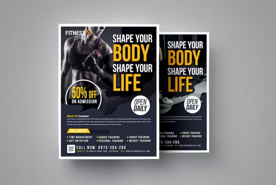 Free Fitness Flyer Template Download