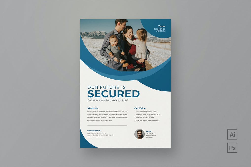 Free Insurance Agency Flyer Template Download