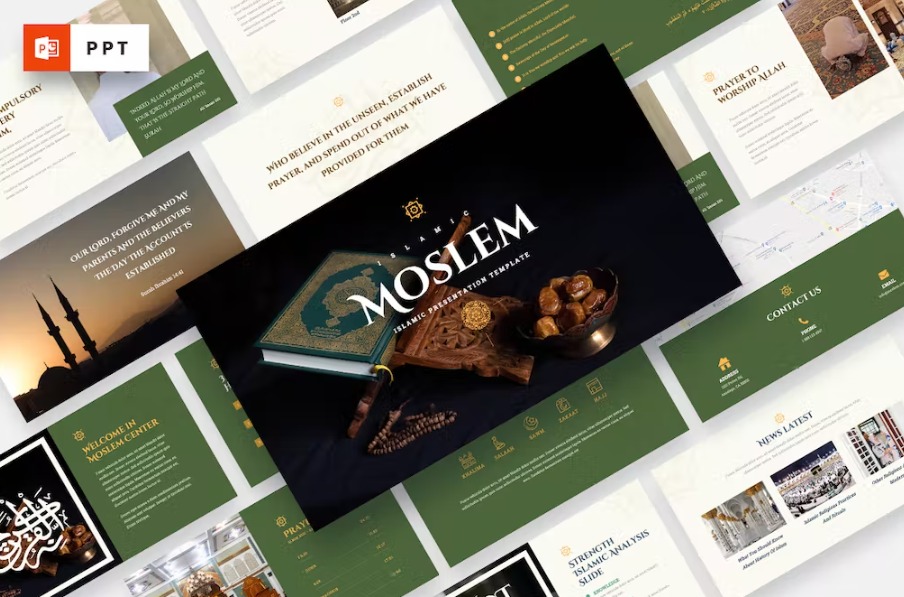 Free MOSLEM Islamic Powerpoint Template Download