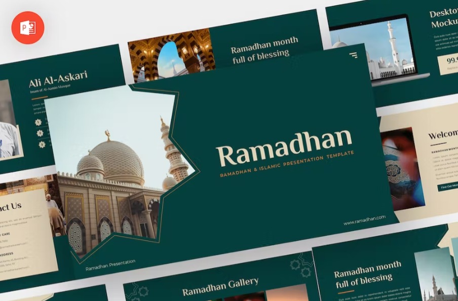 Free Ramadhan Moslem Powerpoint Template Download